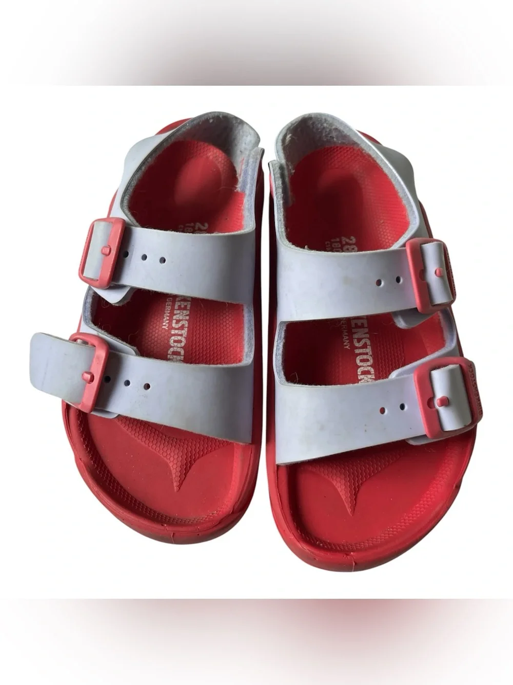 BIRKENSTOCK LILAC & PINK STRAP SANDALS KIDS 28 / 10- 10.5